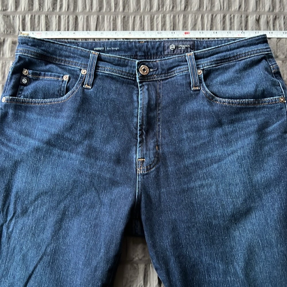 AG The Everett Slim Straight Denim Jean Mens Sz 36 x 32 - Picture 11 of 15